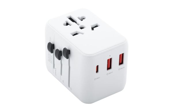Reiseadapter Jetsetter Plus, weiß