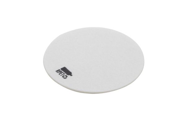 RPET-Filzuntersetzer Hefe, weiß