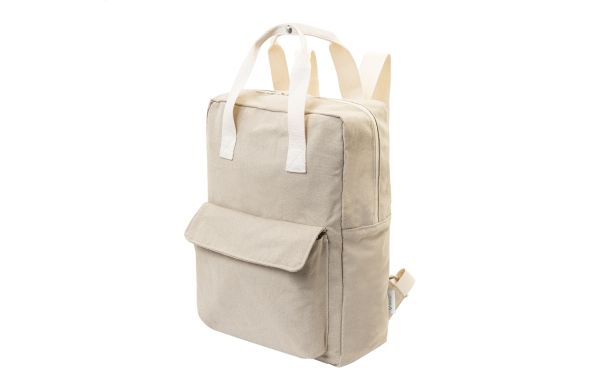 Rucksack aus recyceltem Canvas Rekan Back, natur