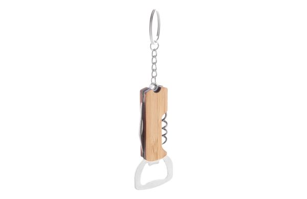 Schlüsselanhänger mit Flaschenöffner Sukubo Mini, natur
