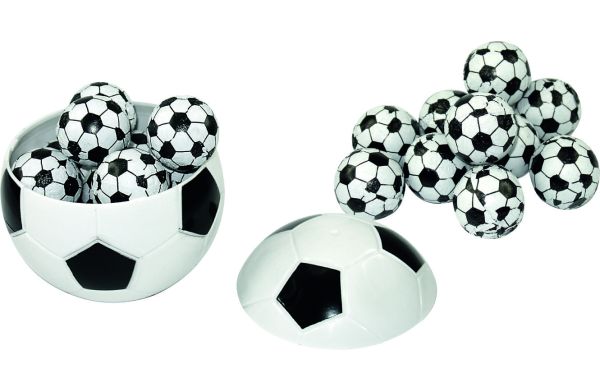 Schokofußball, weiss
