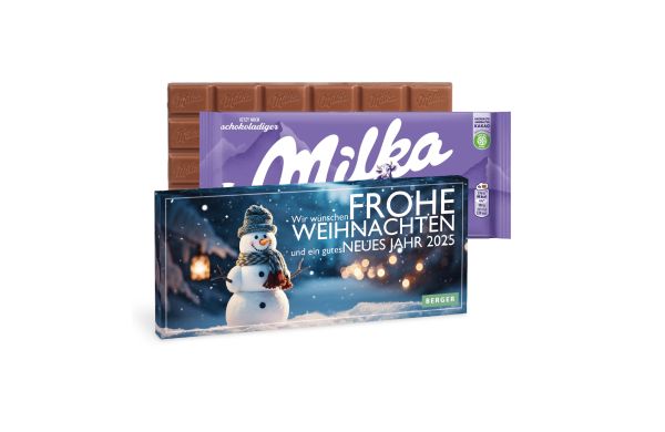 Weihnachtliche Schokolade von Milka, 100 g
