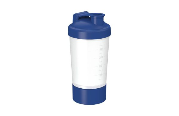 Shaker "Protein", Pro 1, 0,40 l, transparent/blau