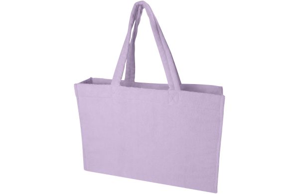 Siam GRS-recycelte Strandtragetasche aus Frottee 13 L, fliederfarben