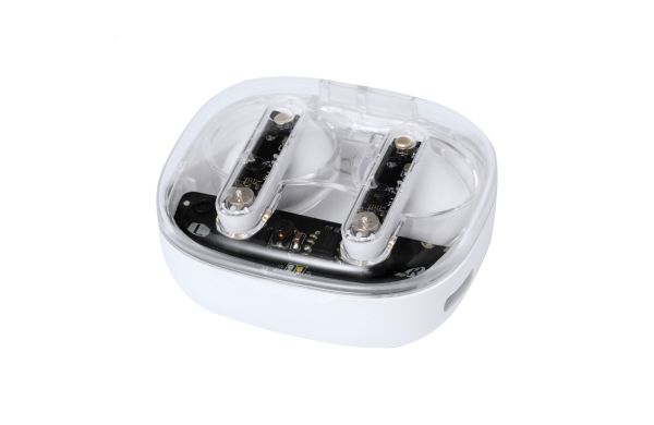 Signal transparente kabellose Kopfhörer, weiss