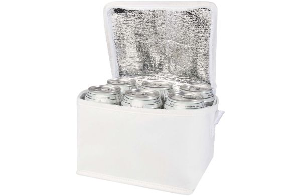 Spectrum Kühltasche aus recyceltem GRS Non Woven für 6 Dosen 4 L, weiss