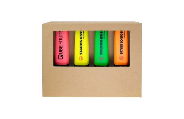 STABILO BOSS ORIGINAL 4er Tisch-Set Leuchtmarkierer