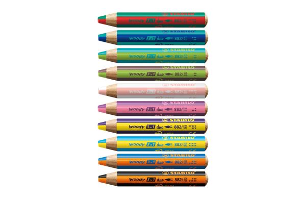STABILO woody duo Farbstift 6er-Set