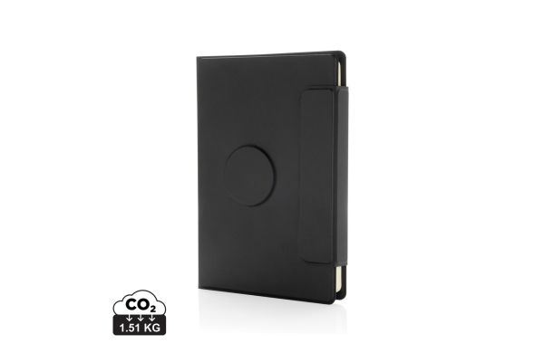 Stuart Magnet-Portfolio A5 aus RCS-zertifiziertem rPU, schwarz