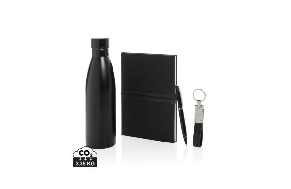 Swiss Peak RCS Deluxe Business-Set mit Flasche, schwarz