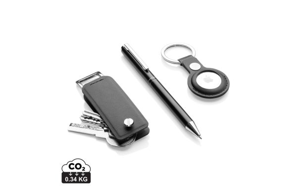 Swiss Peak Tula 3-tlg. Set aus RCS rec. Materialien, schwarz, blau