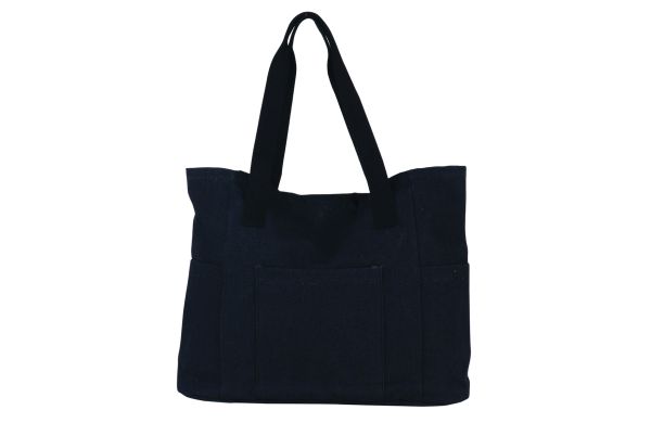 Tasche Recycelte Leinwand 310g/m² 42x13x43cm, Dunkelgrau