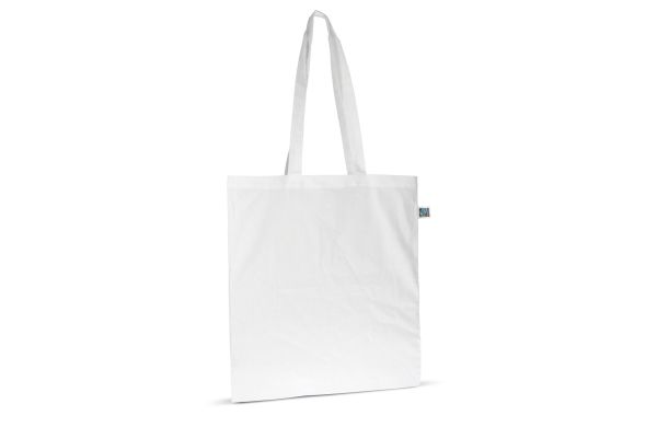Tasche Fairtrade lang 140g 38x42, weiss