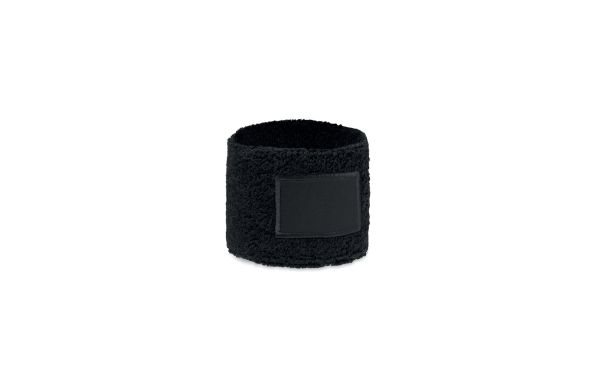 TEKUBI Schweißarmband Polycotton, schwarz