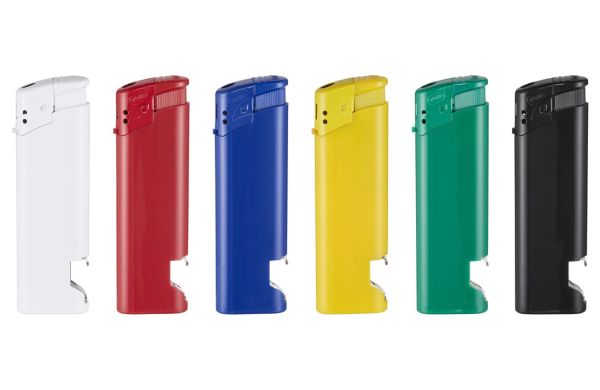 TOM® EB-15 OP Elektronik-Feuerzeug, Vollfarbe