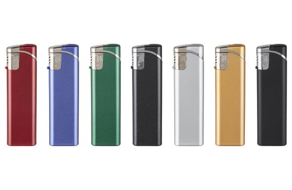 TOM® SM-3 Elektronik-Feuerzeug, Metallic