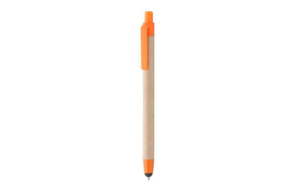 Touchpen mit Kugelschreiber Tempe, orange