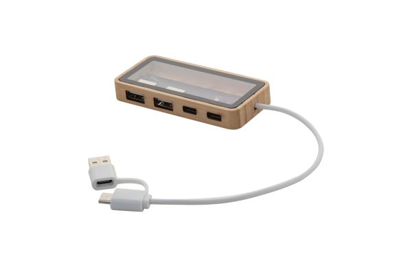 Transparenter USB-Hub SeeHub, weiss