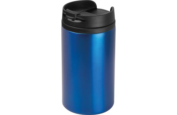 Trinkbecher aus Metall, 250ml - blau