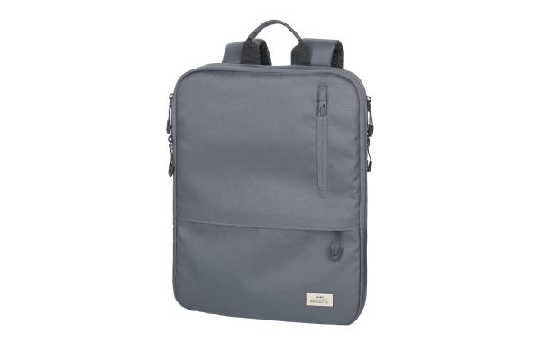 TROIKA-Laptop-Rucksack-BLUE-CYCLE-EXPANDABLE-dunkelgrau