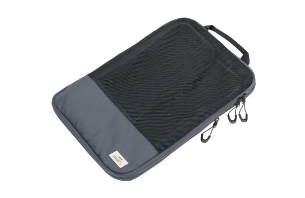 TROIKA-Reise-Kompressionstaschen-Set-BLUE-CYCLE-PACKING-CUBES-dunkelgrau