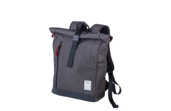 TROIKA-Roll-Top-Rucksack-BUSINESS-ROLL-TOP-anthrazit-schwarz