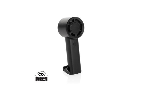 Twist wiederaufladbarer tragbarer Ventilator aus RCS rABS, schwarz