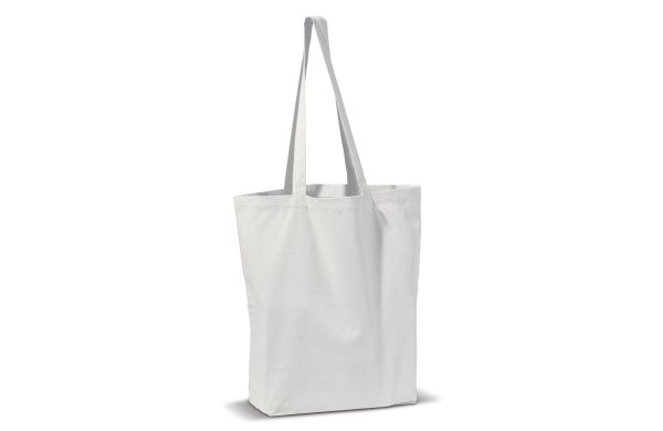 Umhängetasche Leinwand 250g-m² 41x12x43cm, weiss