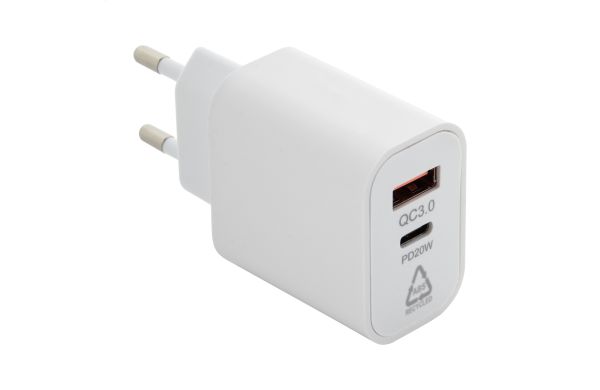 USB-Ladegerät Recharge, weiss