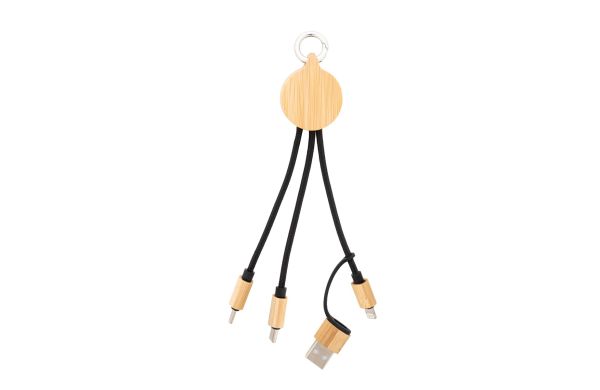 USB Ladekabel Cobbel Mini, natur/schwarz