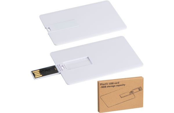 USB Karte 8GB - weiß