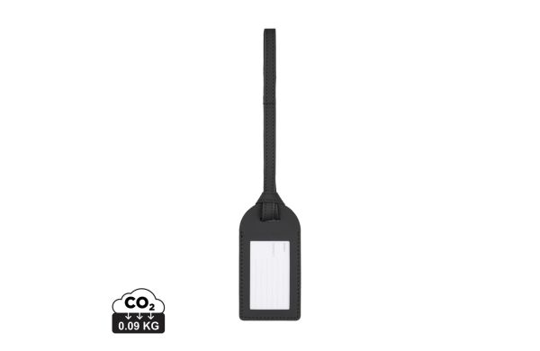 VINGA Baltimore Gepäckanhänger aus RCS recyceltem Polyester, schwarz