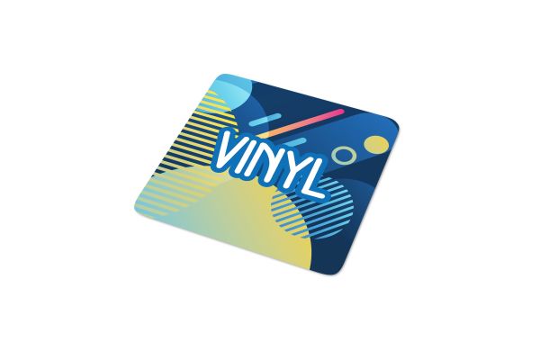 Vinyl Sticker Quadrat 10x10mm, weiss