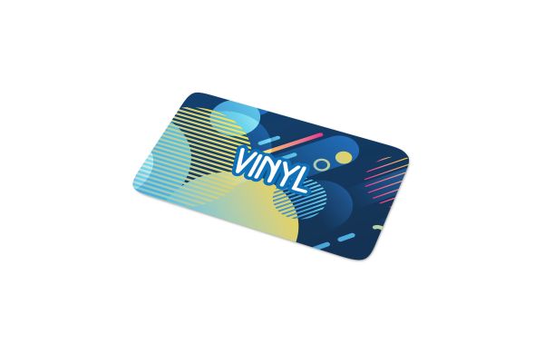 Vinyl Sticker Rechteck 30x15mm, weiss