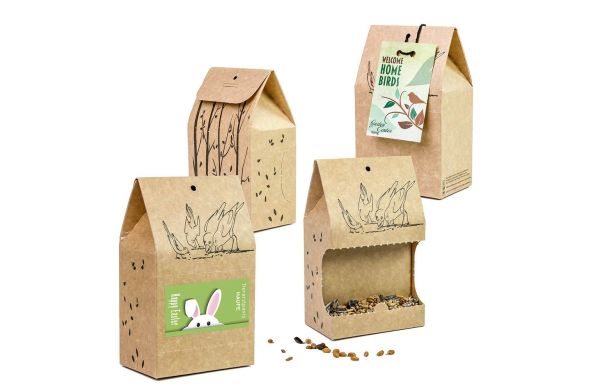 Vogelfutter To-Go, Werbeaufkleber