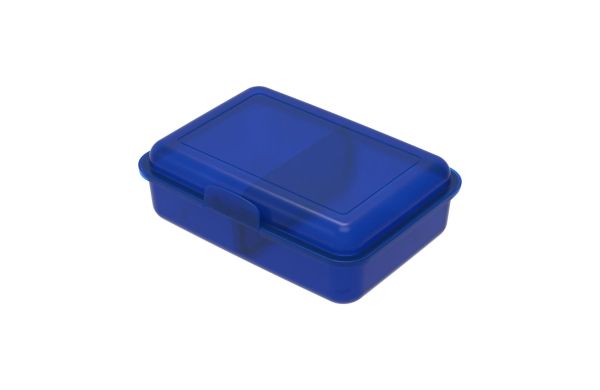 Vorratsdose "School-Box" mittel mit Trennwand, blau