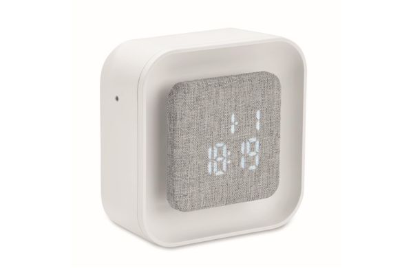 Wecker aus recyceltem ABS/RPET - weiß