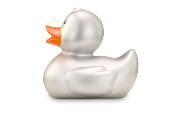 Werbeente Sylvie Silber