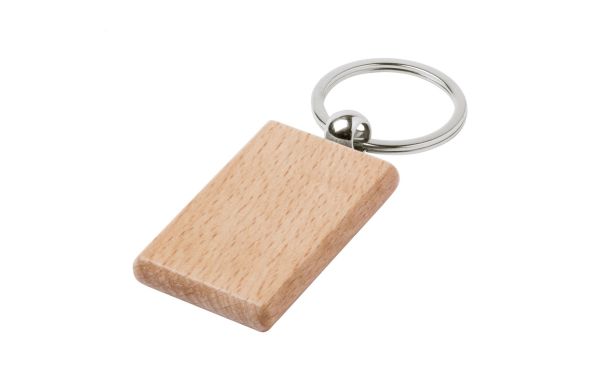 Wokke Schlüsselanhänger, Rechteck, natur