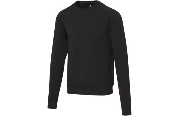 Yukon Sportpullover mit Rundhalsausschnitt und Interlock Strick Unisex, schwarz, XS