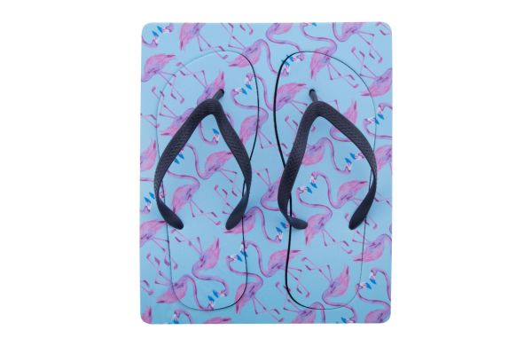 Zehensandalen mit Sublimationsdruck Suboslip, Weiss