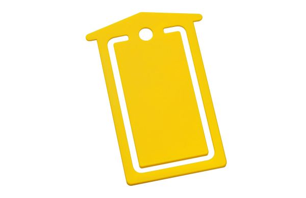 Zettelklammer Postbriefkasten_ gelb