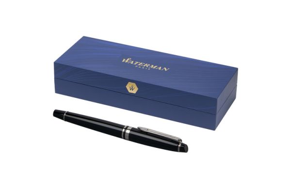 Waterman Expert Tintenroller - schwarz, silber 