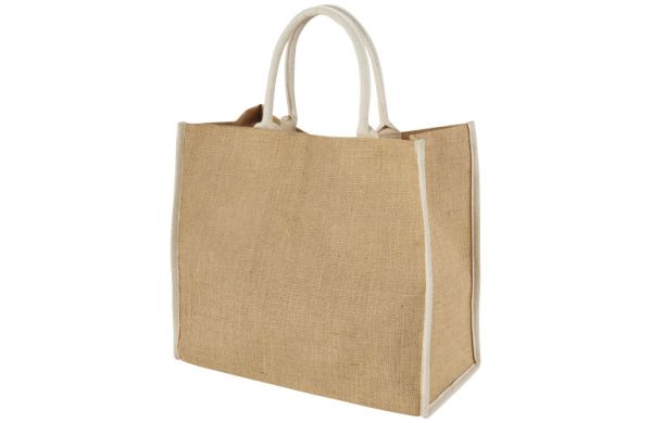 Harry farbige Jute Tragetasche 25L - natur, weiss 