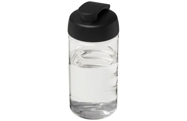 H2O Active® Bop 500 ml Sportflasche mit Klappdeckel - transparent, schwarz 
