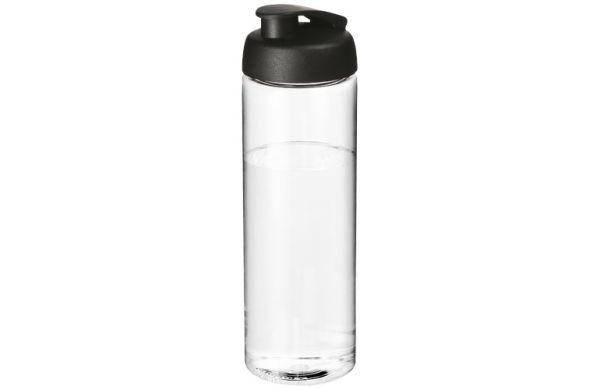 H2O Active® Vibe 850 ml Sportflasche mit Klappdeckel - transparent, schwarz 