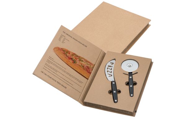 2 teiliges Pizza Set - schwarz