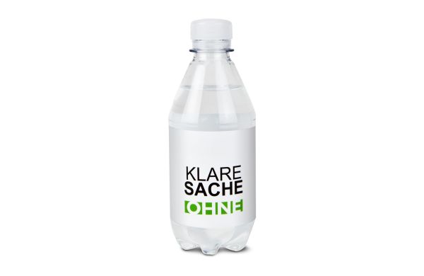 PromoWater - Mineralwasser, Hergestellt in Deutschland - Eco Papier-Etikett