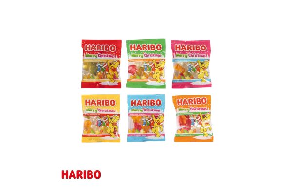 Adventskalender mit Haribo Fruchtgrummi, Inlay aus Papier