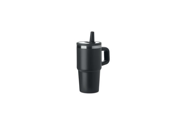 ALAND Doppelwandiger Trinkbecher 500ml, Schwarz